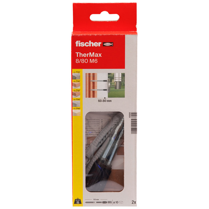 Távtartó szerelés TherMax 8/80 M6 B