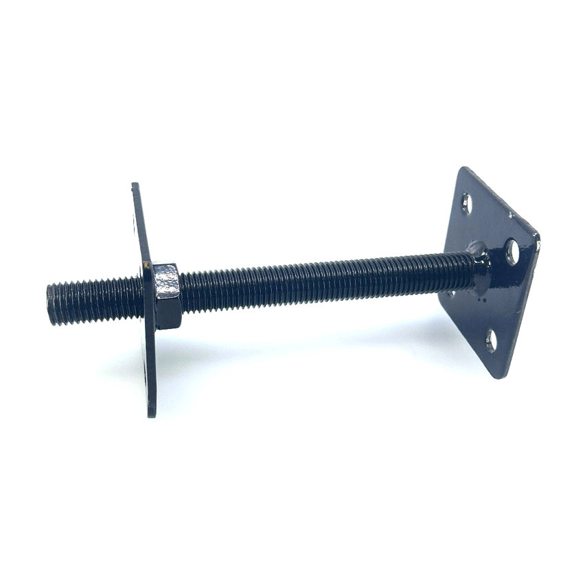 Állítható oszloptalp M20x200 (110x110+80x80) fekete