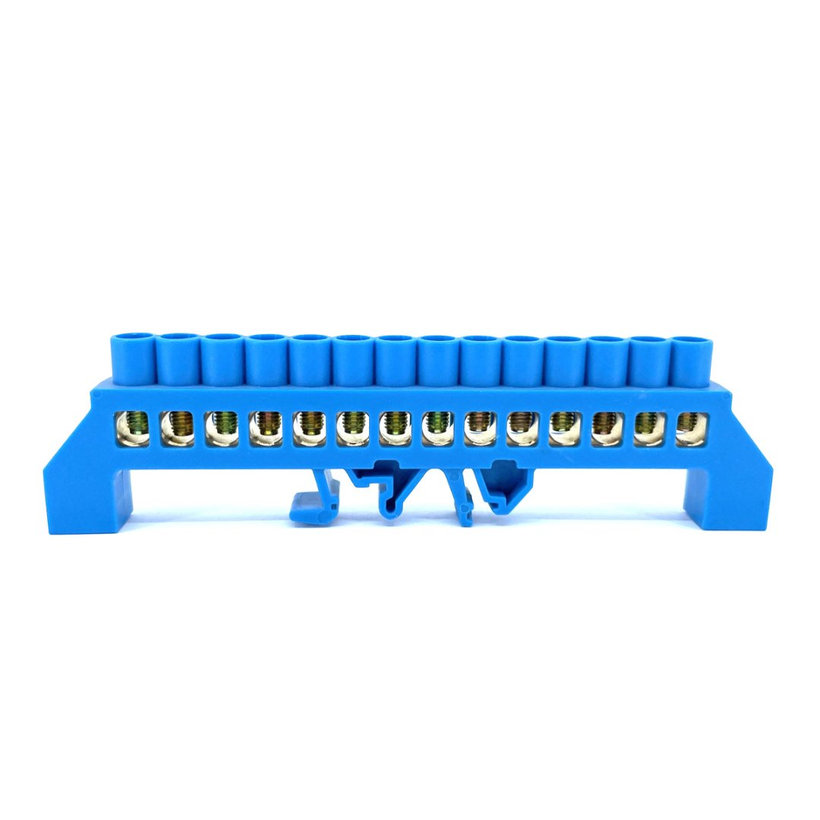 Szigetelt földelősín N, kék 14P