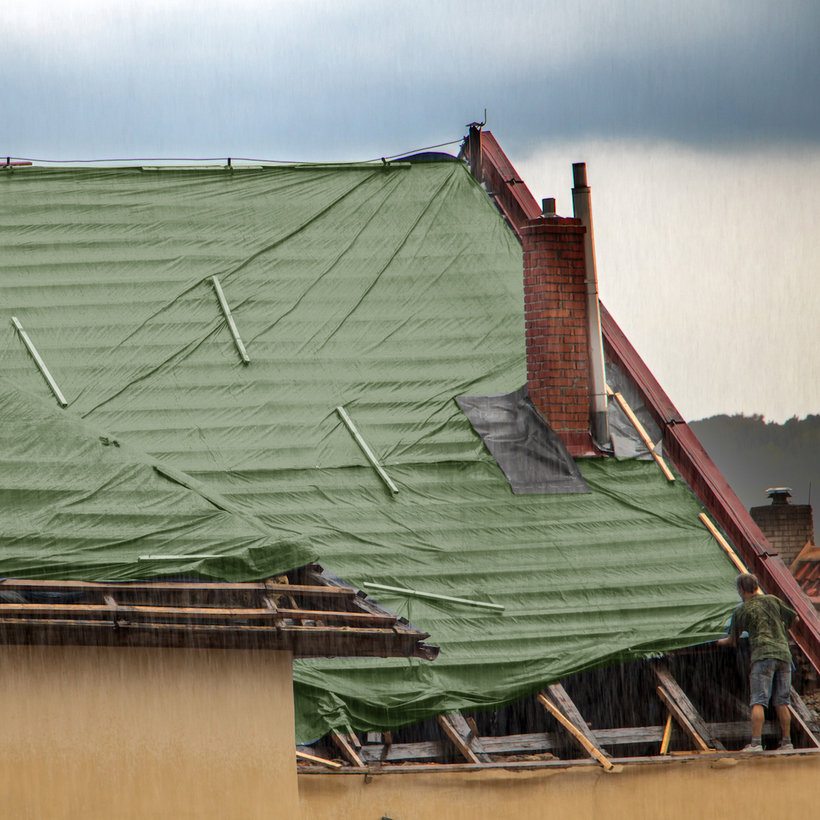 Takaróponyva 5x8m sötétzöld 65g/m²