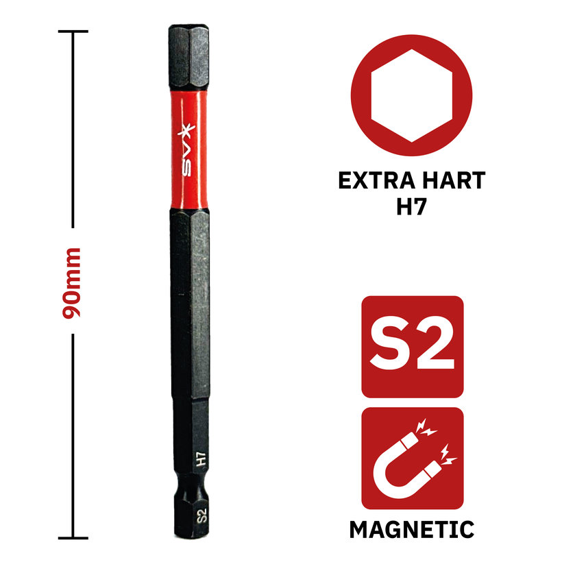 Bit mágneses H7x90 mm