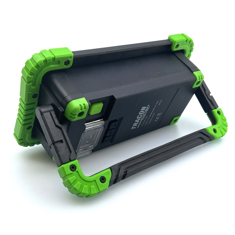 Akkumulátoros szerelő LED reflektor Bluetooth hangszóróval