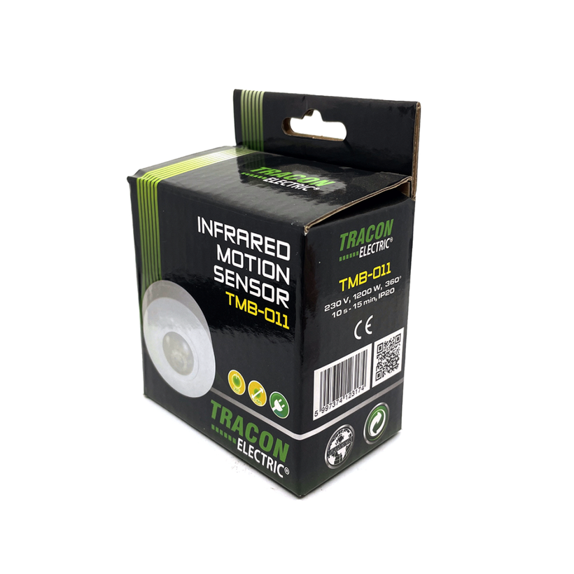 Mozgásérzékelő, falra - fehér 360°