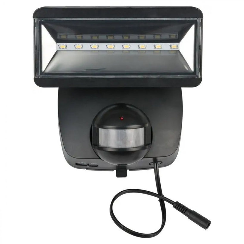Szolár LED reflektor PIR mozgásdetektorral antracit