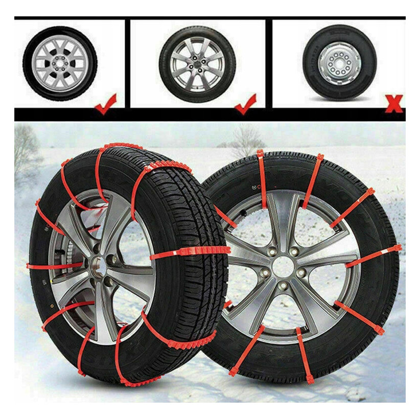 Műanyag vészhelyzeti „hólánc” gumiabroncsra 9×880 mm – 10 db