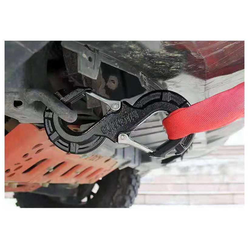 S-kampó biztonsági zárral offroad-hoz piros