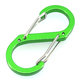 Dekoratív karabiner S-kampó alakú 50 mm - zöld