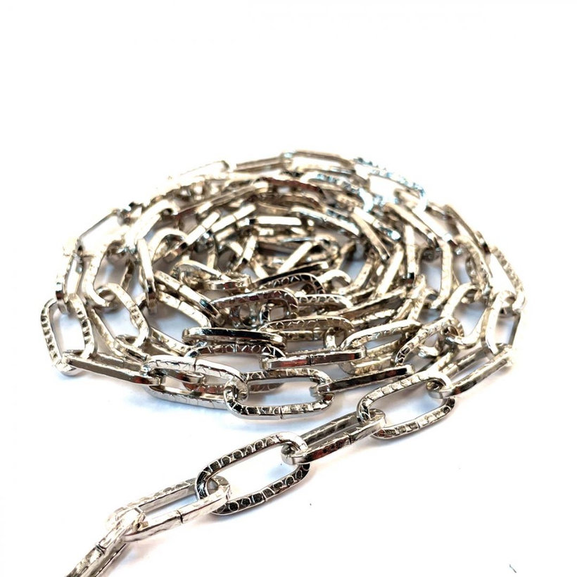 Dekoratív lánc kovácsolt nikkelezett 2,3mm