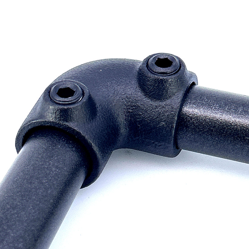 Kötőelem L-alakú 27 mm - fekete