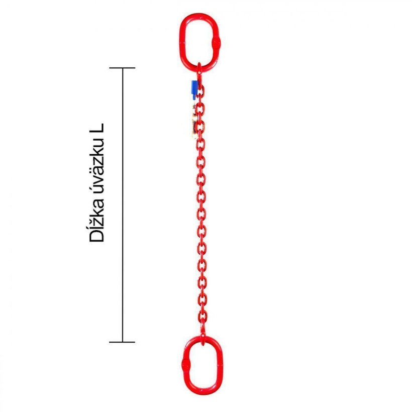 Láncos felfüggesztés szem-szem 80 o. rövidítővel (3,5 m, 5300 kg, 13 mm)