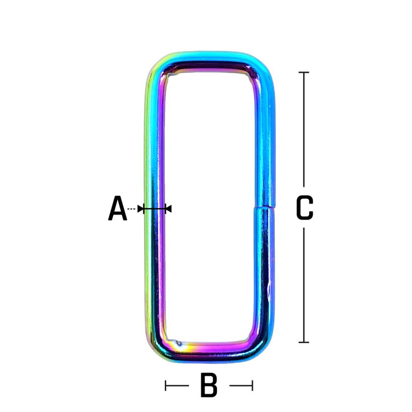 Bújtató alacsony szivárványos 16x9x3mm