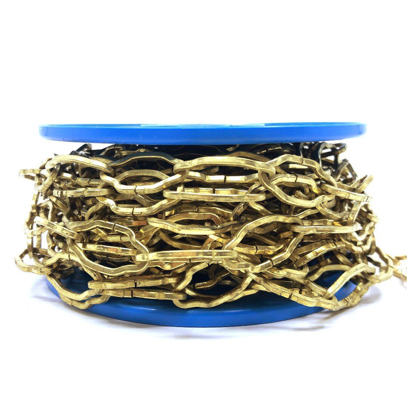 Dekoratív csillár lánc/sárga cink 2,8mm