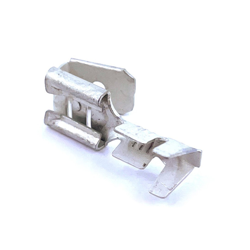 Szigeteletlen rátolható csatlakozó csap+hüvely, ónozott réz 2,5mm²