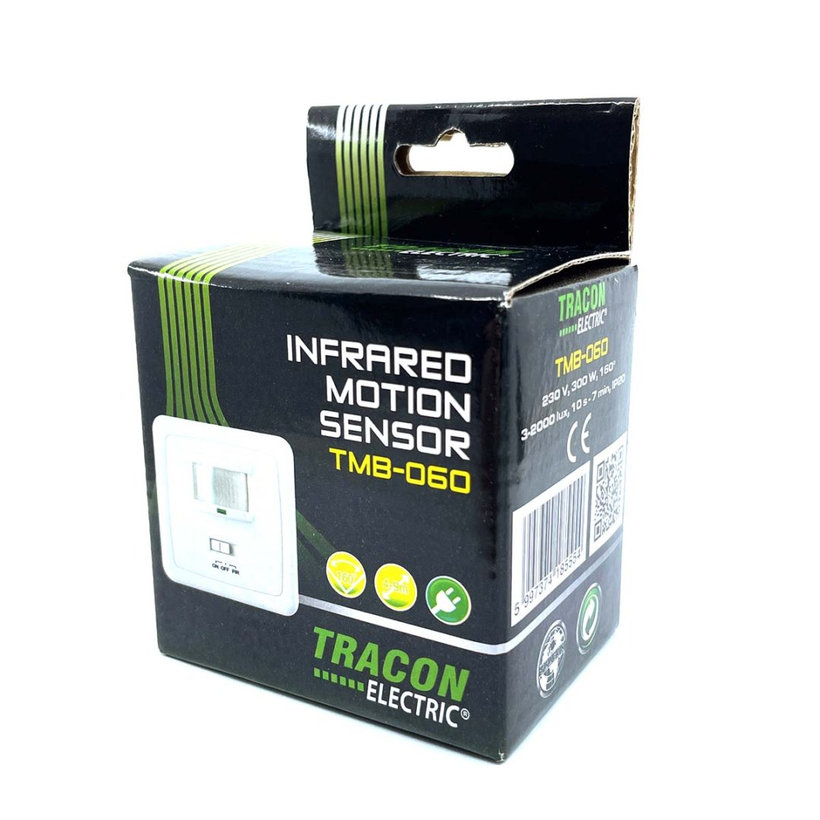 Mozgásérzékelő, süllyesztett, fehér 160°