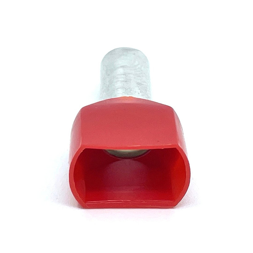 Szigetelt iker-érvéghüvely, ónoz. elektr.réz, szürke 10mm²