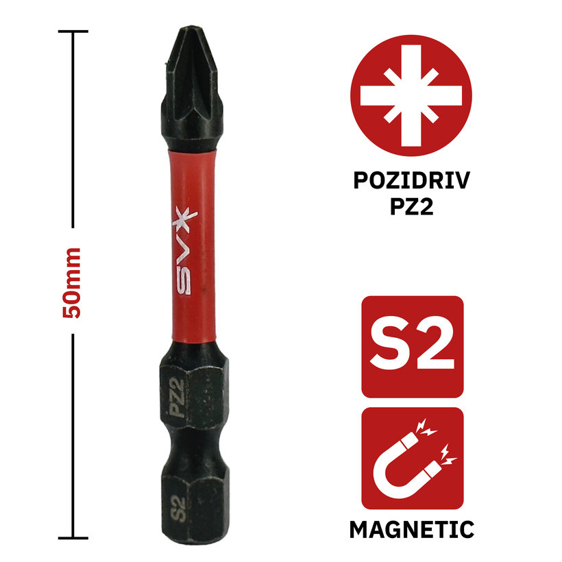 Bit mágneses PZ2x50 mm
