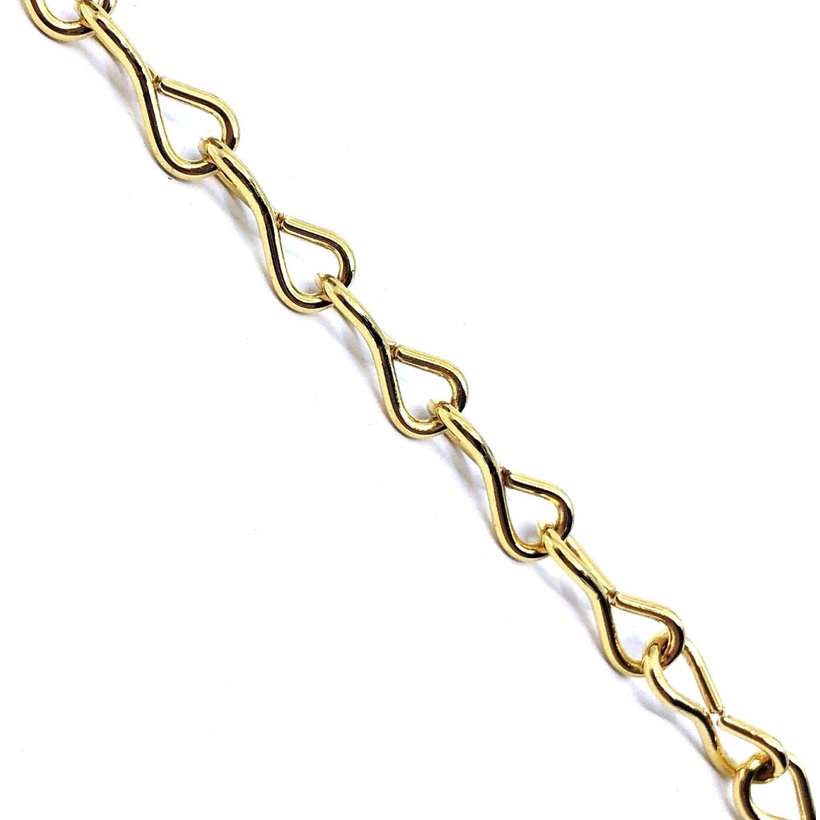 Óra lánc D sárga cink 1,3mm