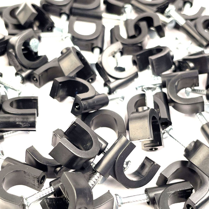 Kábelbilincs ovális fekete 4mm