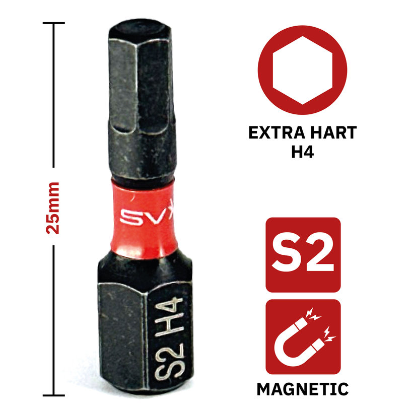 Bit mágneses H4x25 mm