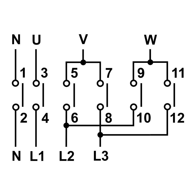 Választókapcsoló, 63A