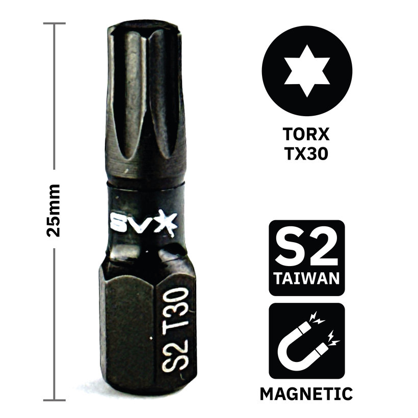 Bit mágneses TX30x25 mm