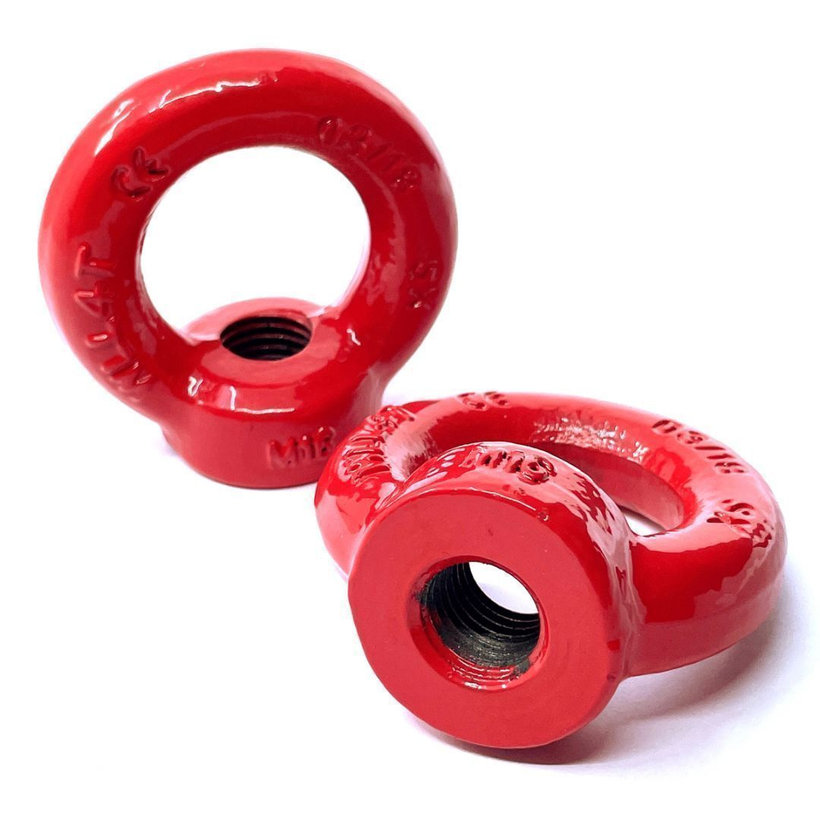 Függesztő anya DIN 582 80 o. piros M24