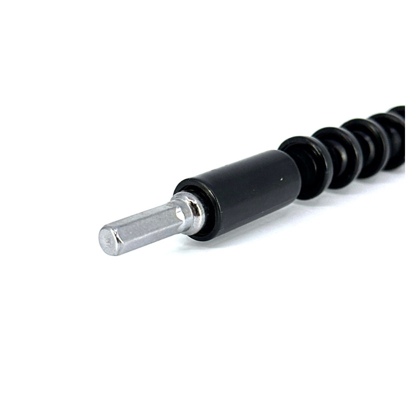 Hosszú rugalmas bittartó gyorskioldással - fekete