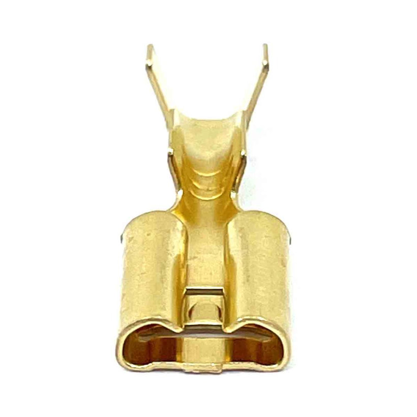 Szigeteletlen rátolható csatlakozó hüvely, sárgaréz