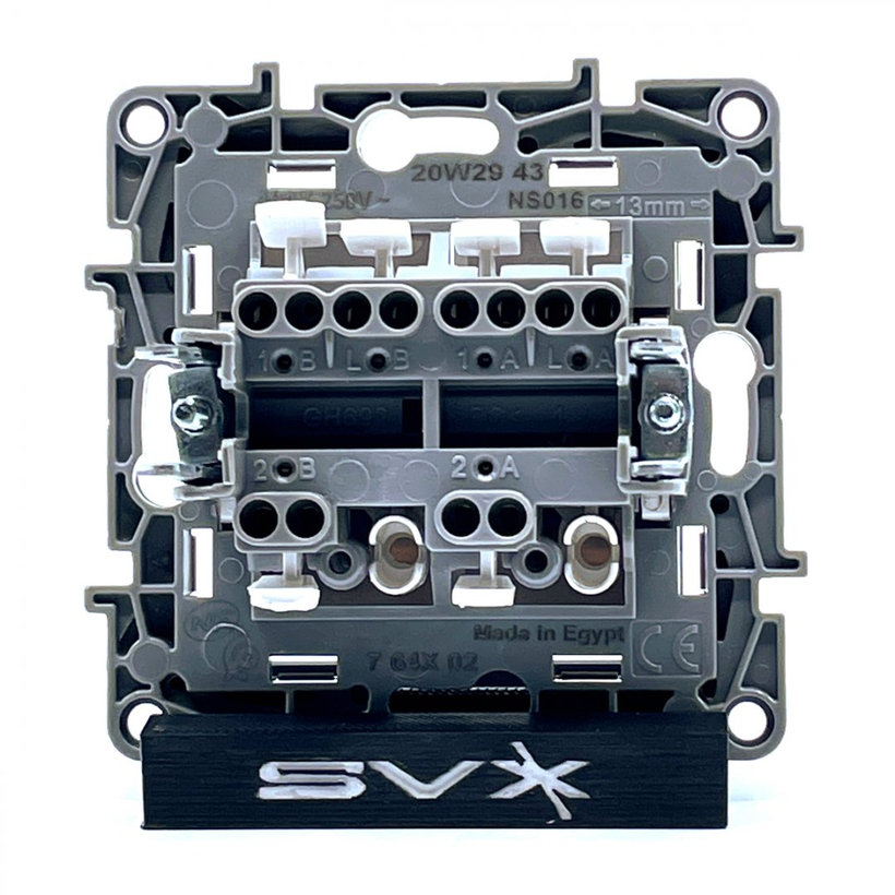 Niloé kapcsoló 6+6.sz. fehér