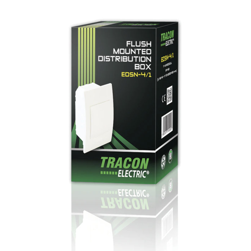 Süllyesztett elosztódoboz, fehér ajtóval, N/PE sínnel 115x200x60mm