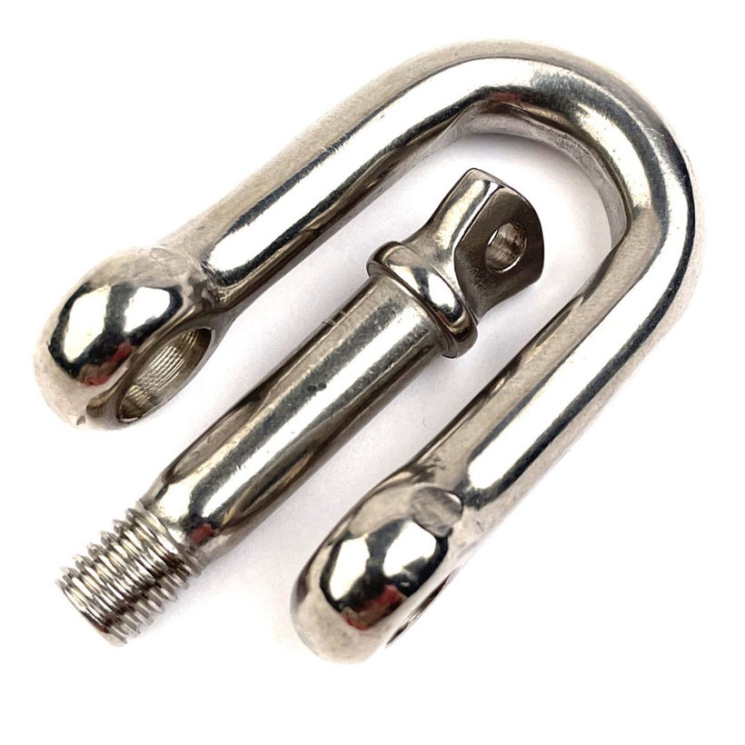 Rozsdamentes acél lánczár D alakú 4mm