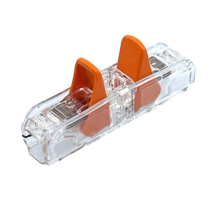 Csavarmentes, kétoldalas, egyenes összekötő – 2 vezetékhez, 221-2411