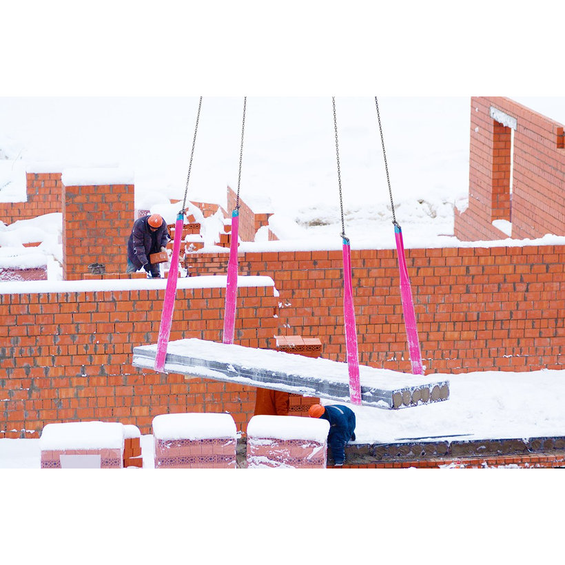 Szem/szem - emelőszíj Piros 5T/10M