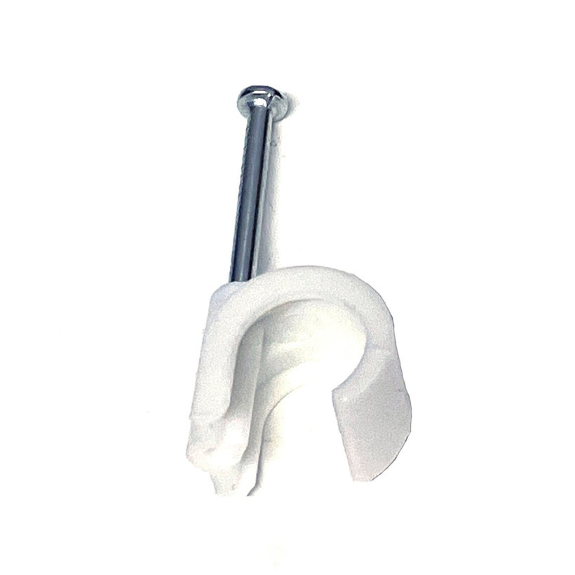 Kábelbilincs ovális fehér 5-7mm