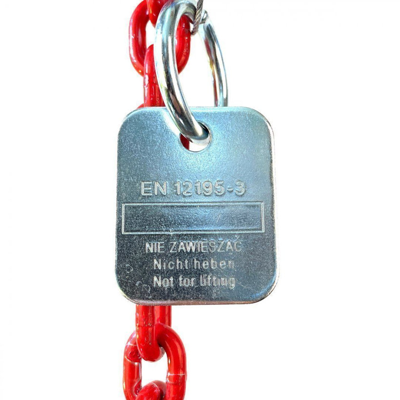 Rögzítőlánc egyrészes (4000kg, 8mm, 4m)