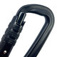 Alumínium karabiner twist lock 80 mm - fekete