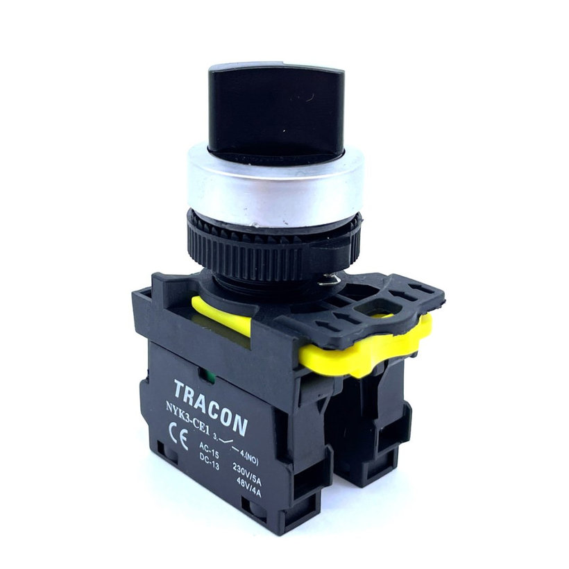 Karos kapcsoló, kétállású, rugóvisszatérítéses