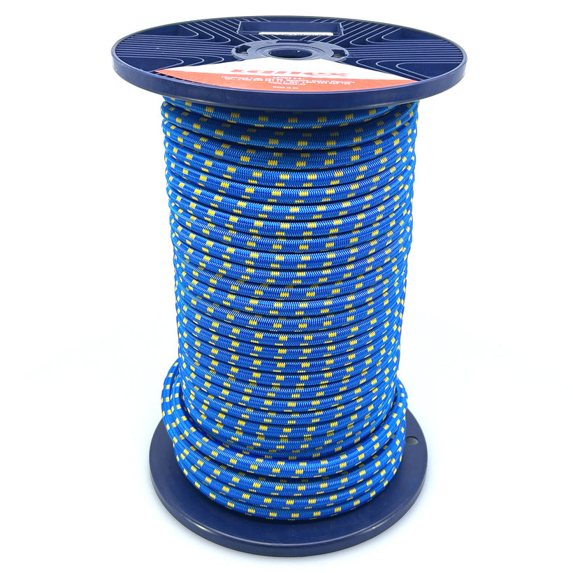 Gumikötél gumi maggal kék+sárga PP 10mm