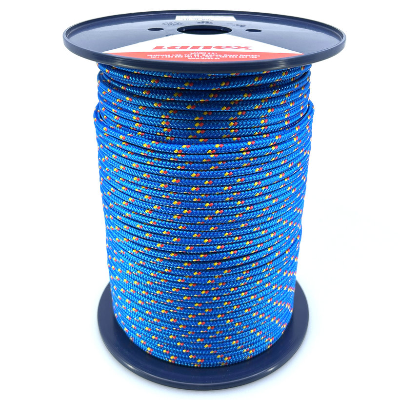 PPV színes kötél fonott maggal fekete jelzőfényekkel 16pr 14mm