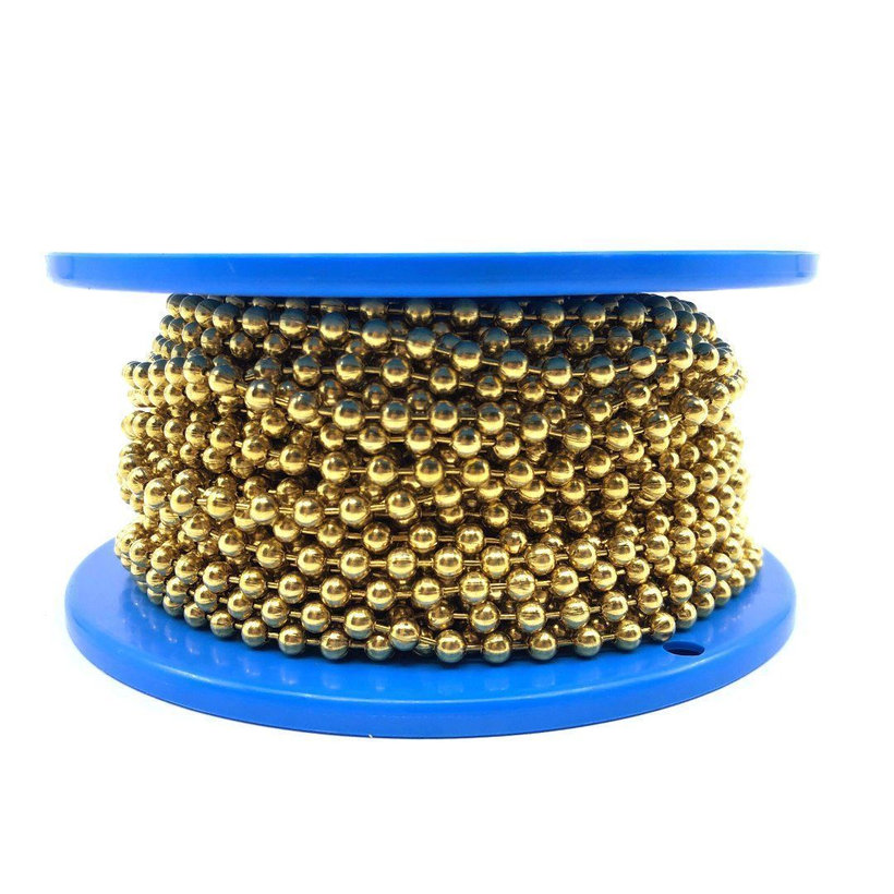 Golyós lánc sárga cink 4,5mm