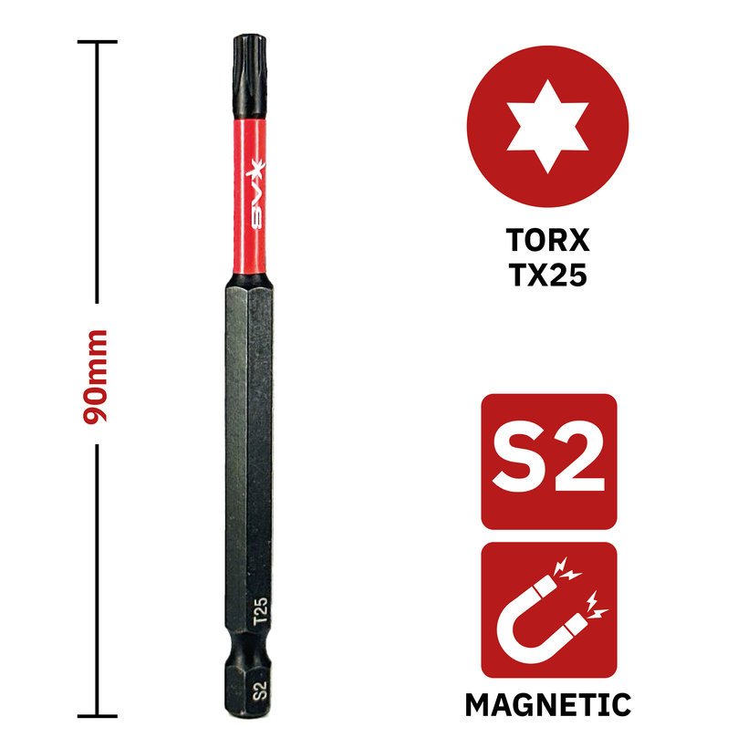 Bit mágneses TX25x90 mm
