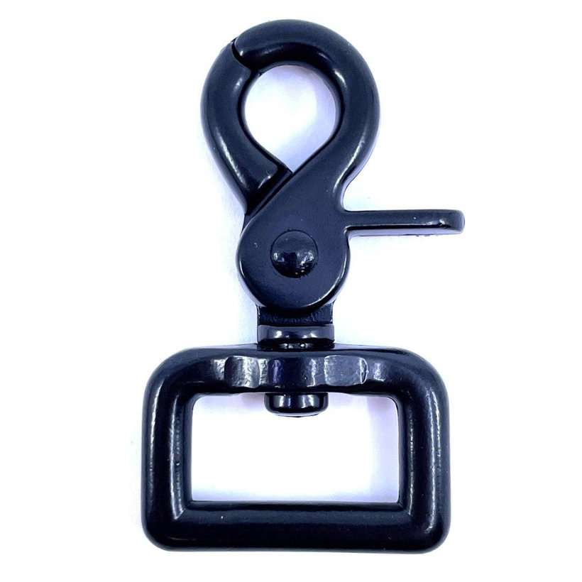 Karabiner nyíló fekete 64x25mm