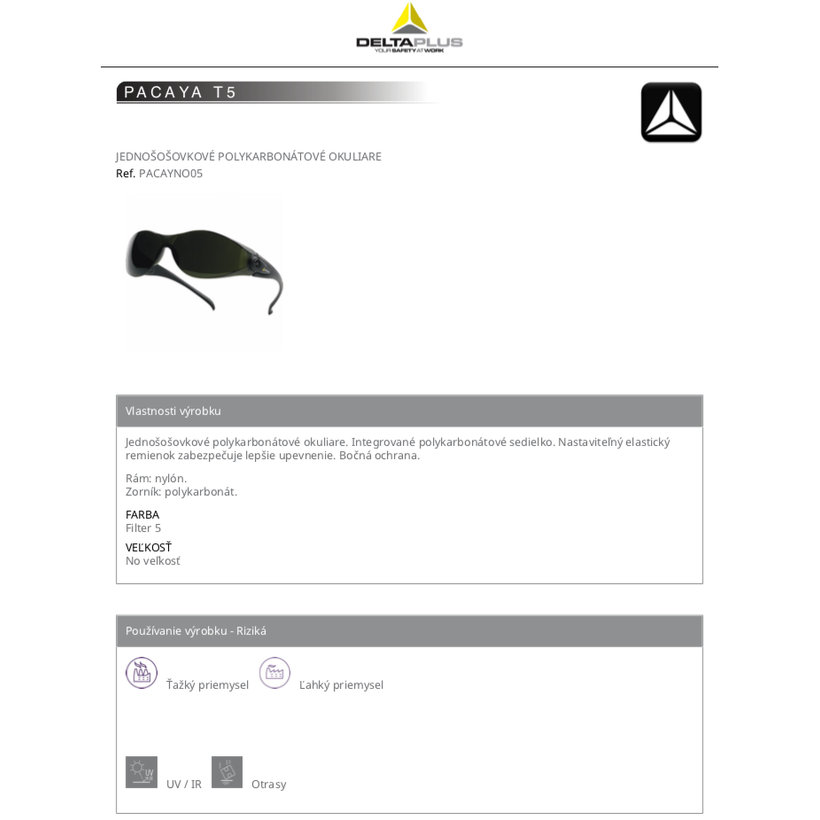 PACAYA T5 hegesztőszemüveg