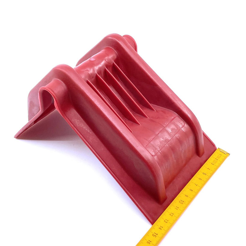 Védő műanyag sarok, piros, 220×145×130 mm