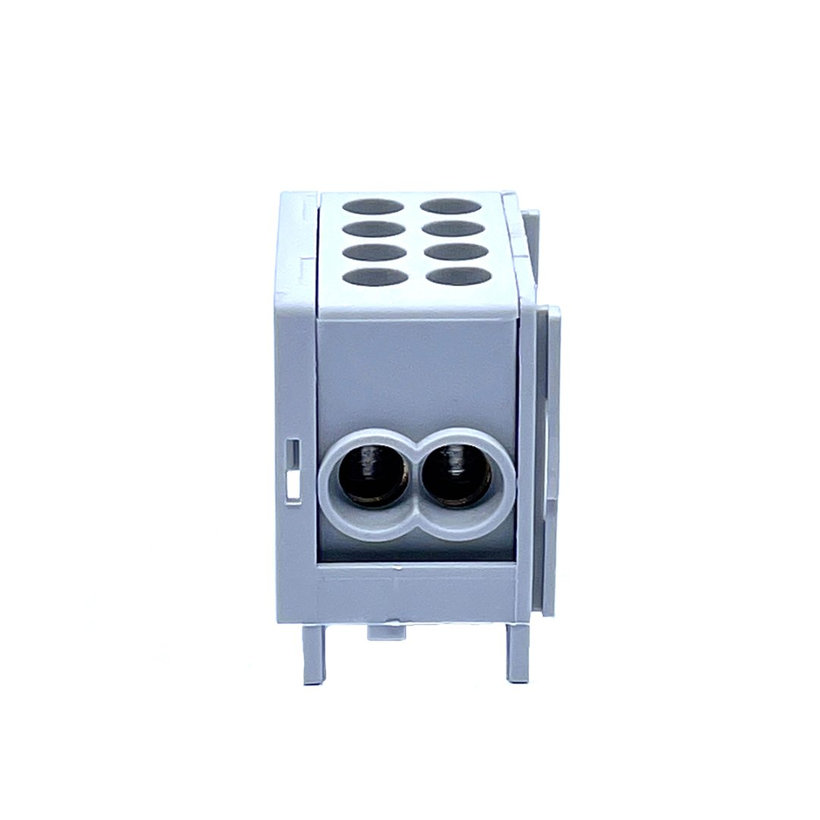 Főáramköri leágazó kapocs, sínre szerelhető, szürke