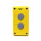 Összeállított tokozat nyomógombokhoz, sárga, 2-es