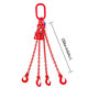 Láncos felfüggesztés szem-4 kampó 80 o. rövidítővel (2 m, 11200/8000 kg, 13 mm)