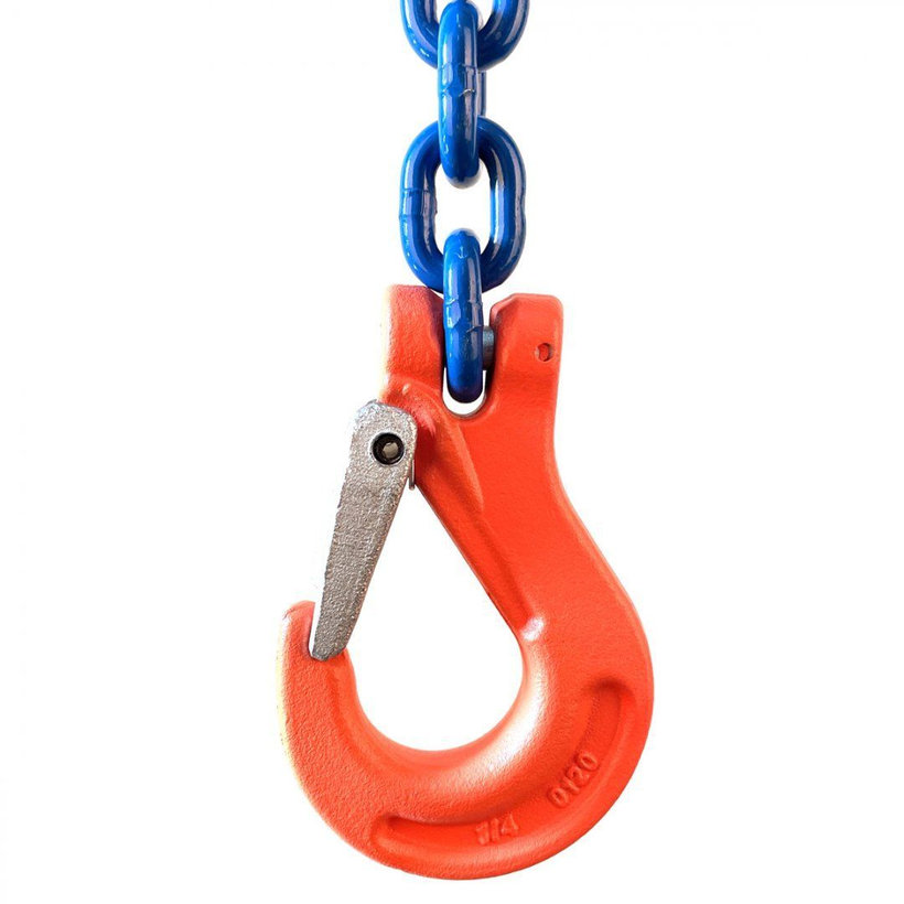 Láncos felfüggesztés szem-kampó 100 o. rövidítővel (1,5 m, 1400 kg, 6 mm)