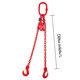 Láncos felfüggesztés szem-2 kampó 80 o. rövidítővel (2,5 m, 4250/3150 kg, 10 mm)