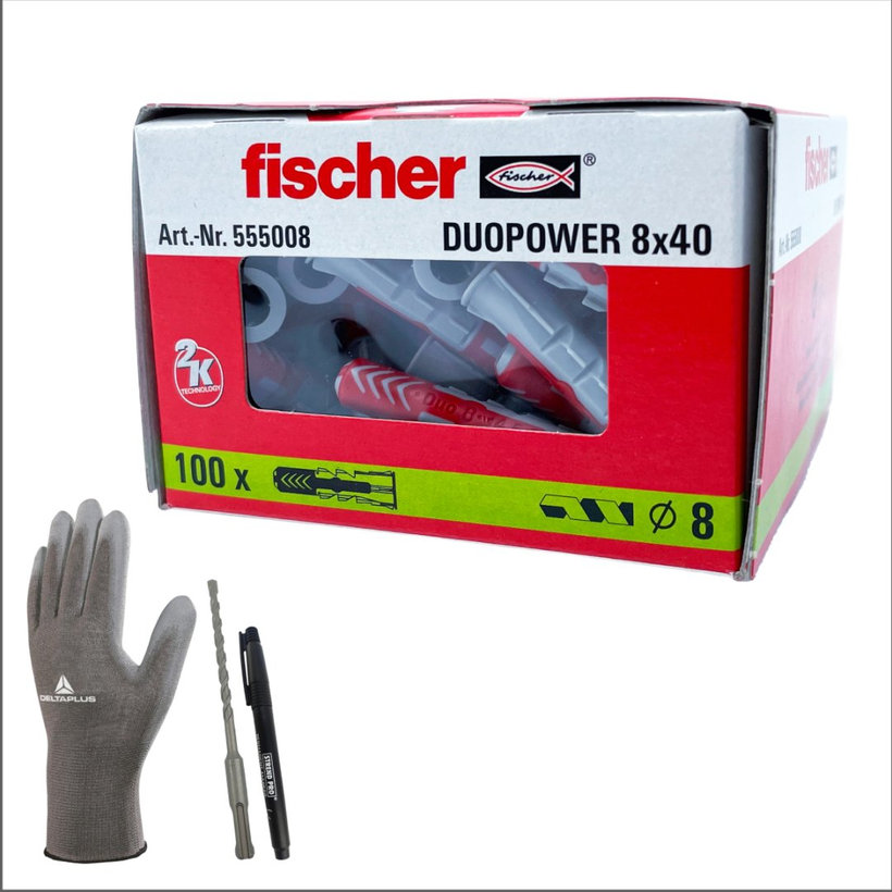 Tiplik DuoPower - 100 db PACK 8x40mm